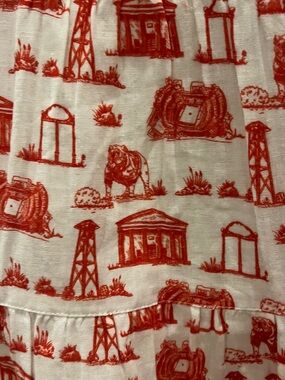 Women’s Red Toile Print Dress